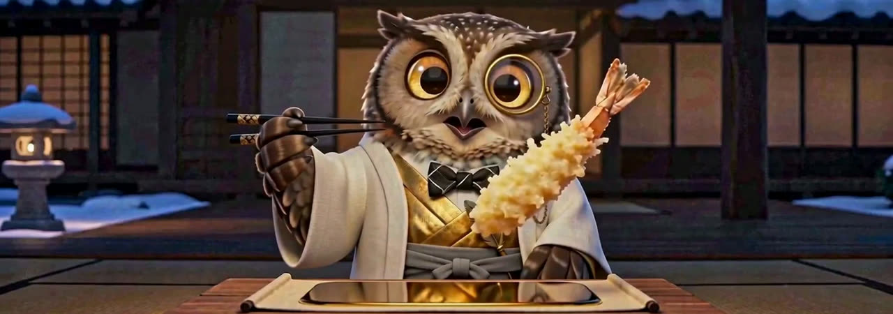 Stone lantern glowing in a snow-silver winter for tempura